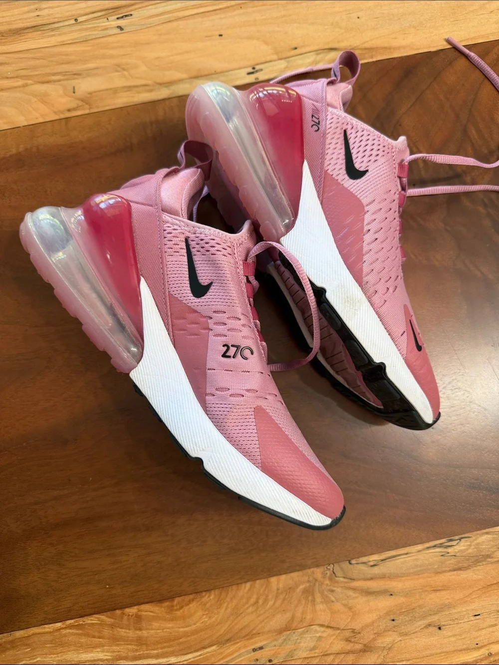 Nike Kids Pink Lace-Up Athletic Sneakers